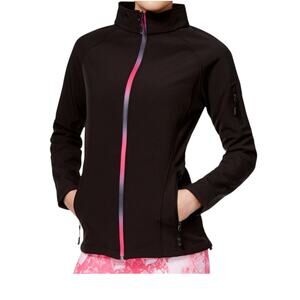 Ideology small full zip softshell jacket active fleece lined C 2810